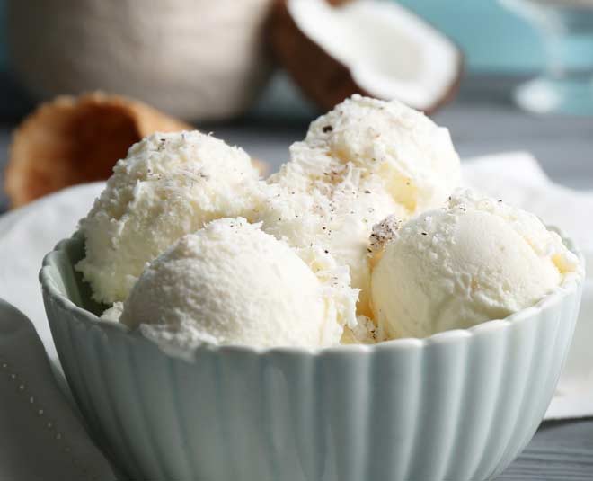 Homemade Coconut Ice Cream Easy Recipe In Hindiघर पर आप भी बनाएं