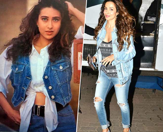 mom jeans denim on denim look