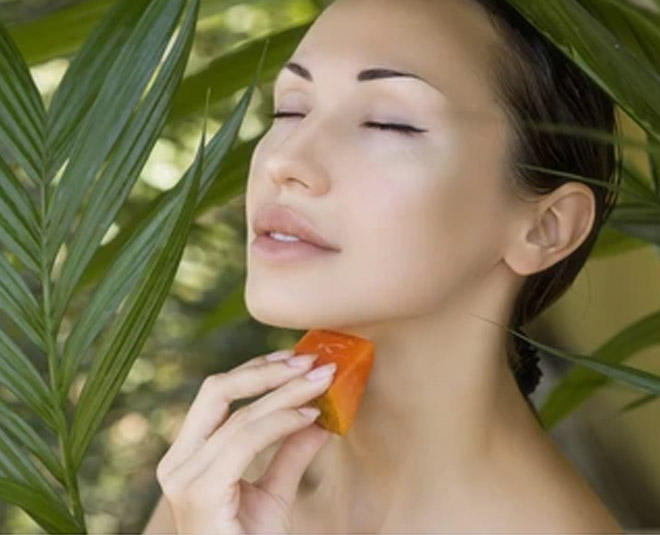papaya peel on skin