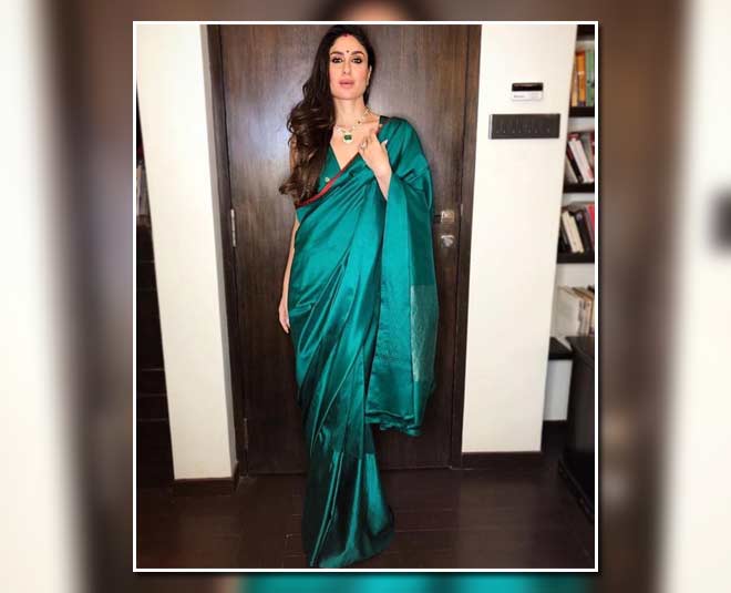 प्लेन ग्रीन साड़ी plain green saree