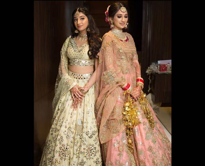 20 Latest Bride Sister Lehengas By Geethika Kanumilli | Sisters photoshoot  poses, Bride sister, Indian bridesmaid