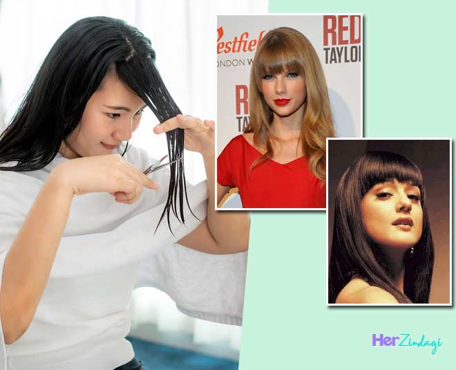 Go Stylish And Cut Your Hair Bangs At Home | HerZindagi