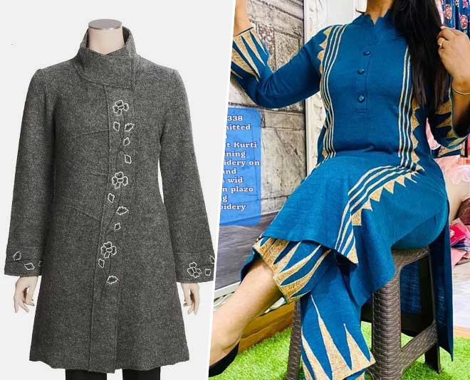 14 Woolen suit ideas  kurti designs kurta designs woolen