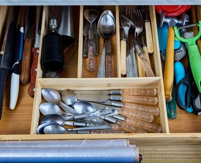 drawer storage for kitchen knives