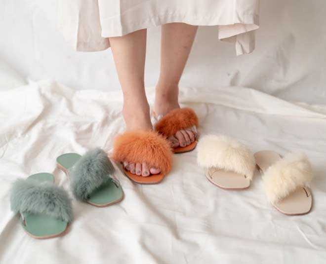 फर वाली चप्पलें और सैंडल furr sandles for winter