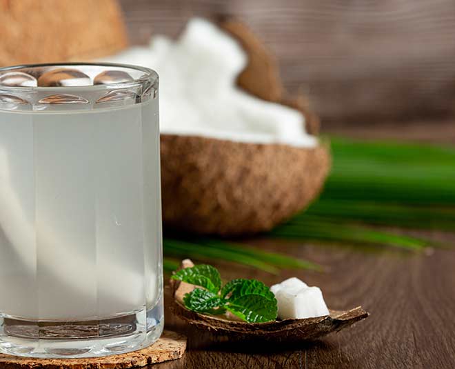 how coconut water can be used in the garden area in hindi