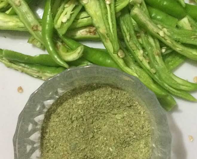 how to make green chilli powder at home inside 