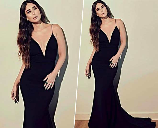 kareena kapoor black gown looks