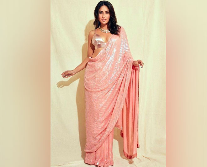 kareena kapoor sequin saree look