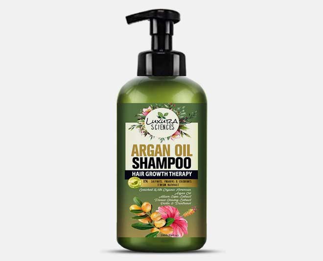 लक्सुरा साइंसेज आर्गन ऑयल शैम्पू luxura sciences argan oil shampoo for frizzy hair