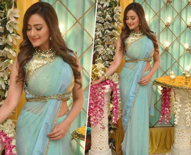 साड़ी विद डिजाइनर ब्लाउज madalsa chakraborty saree