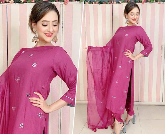 सिंपल सलवार सूट लुक madalsa chakraborty style