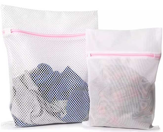 mesh bag laundry hack