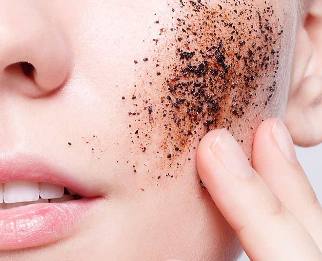 micro exfoliation with coffee
