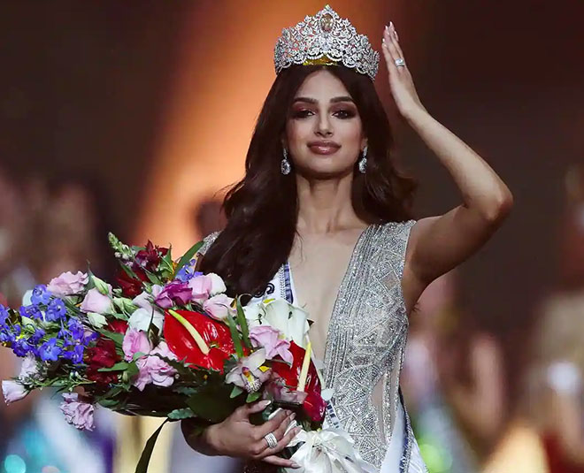 Miss Universe 2021 Indias Harnaaz Sandhu Brings Home Crown After 21