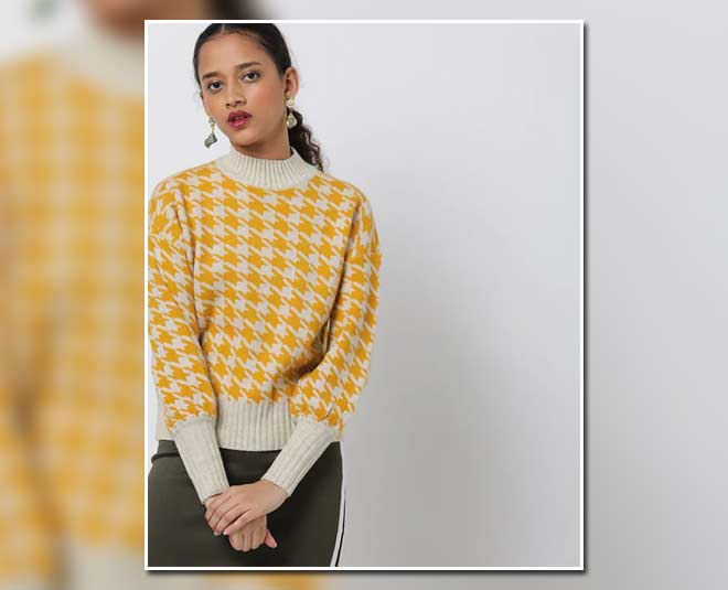 मॉक टर्टलनेक स्वेटर mock turtle neck sweater