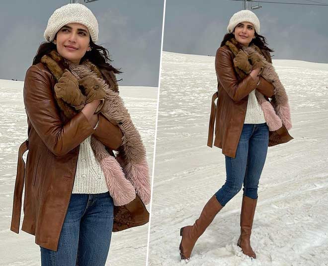 muffler karishma tanna winter looks