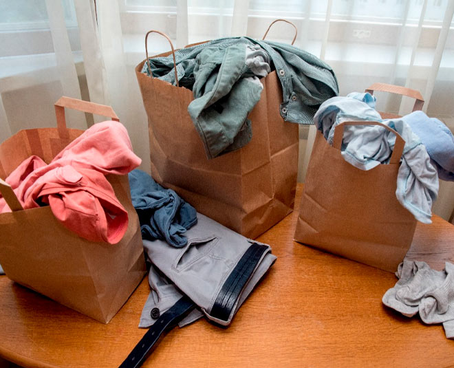 old clothes donation camp