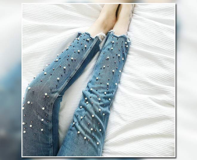 pearl jeans look