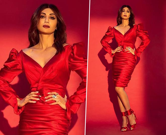 shilpa shetty cocktail party dress