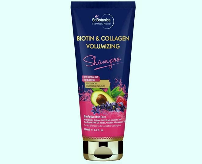 सेंट बोटॉनिका बायोटिन एंड कोलोजन वॉल्यूमाइजिंग शैम्पू st. botonica sulfate free shampoo