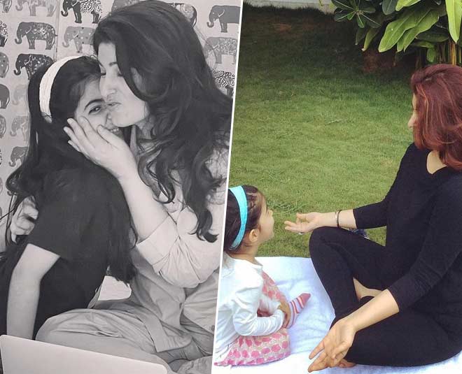 twinkle khanna birthday special pictures with nitara