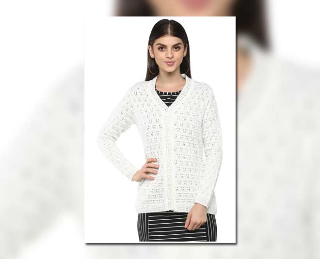 वी-नेक स्वेटर v neck sweater
