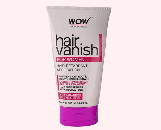 wow hair vanish face removal cream