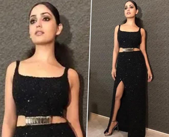 yami gautam cocktail party dress