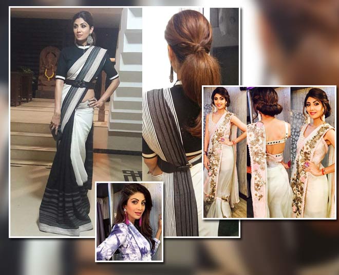 Shilpa Shetty Kundra's Sari Is As Cool As Her Hairstyle | MissMalini
