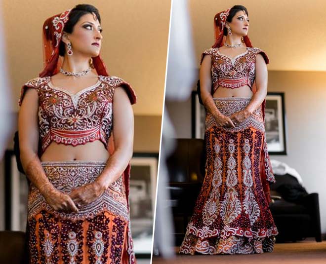 mermaid bridal lehenga