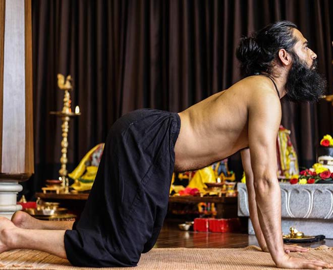 Urdhva Mukhi Marjari Asana inside 