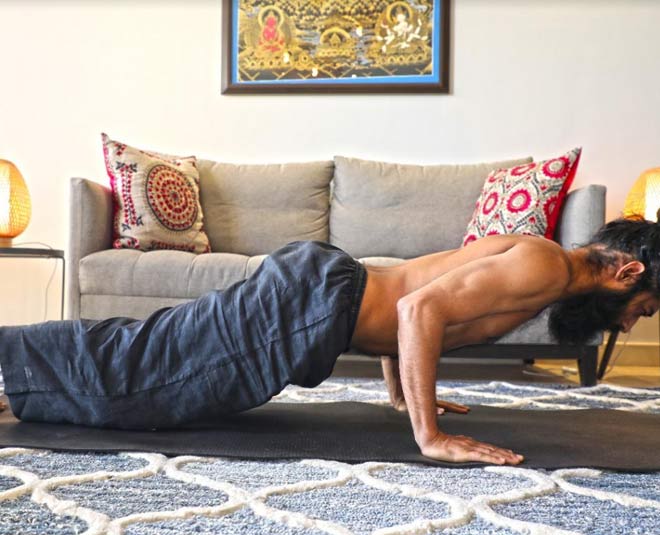 chaturanga dandasana inside 