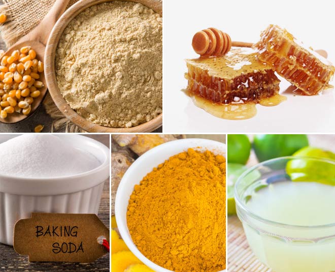 courn flour turmeric pack