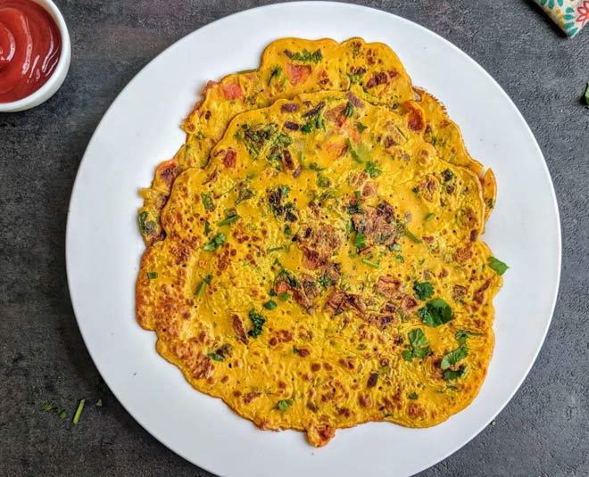 finger food recipes for children besan chila inside 