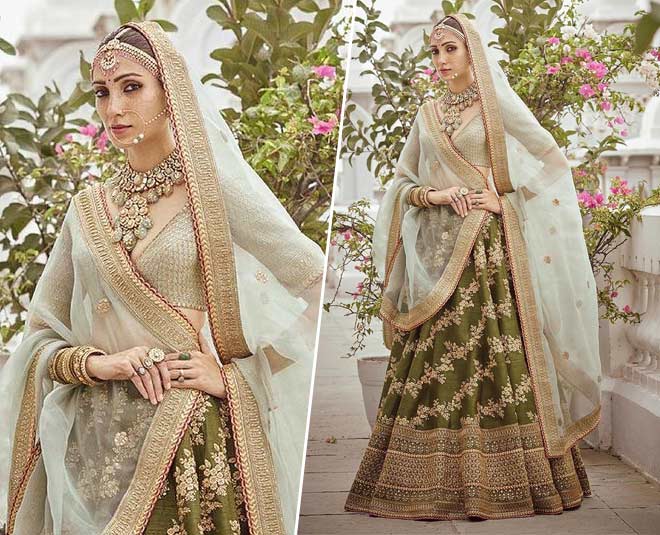 green lehenga design INSIDE U