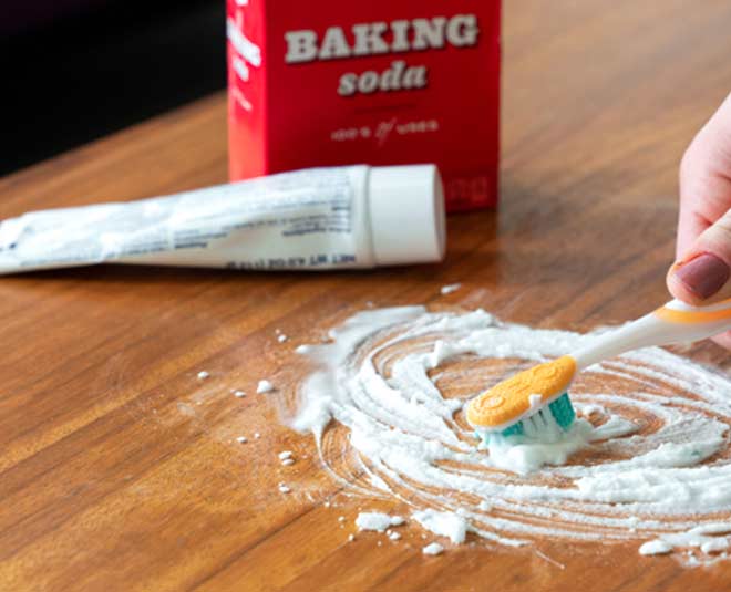 how remove oil stain on furniture baking  sodainside 