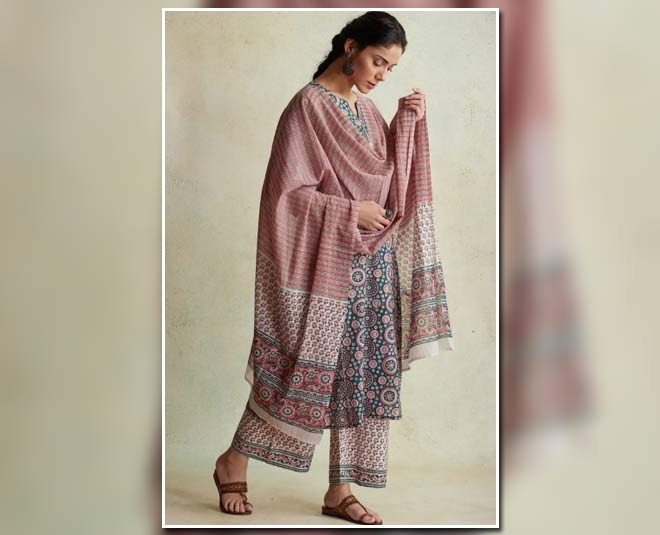Buy Brown Handcrafted Cotton Farsi Pants for Women | FGF22-72 | Farida Gupta
