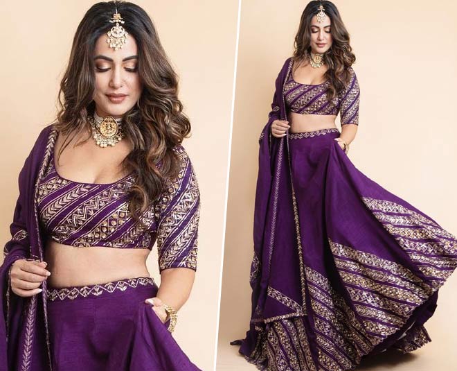 Purple Lehenga Designs And Styling Tips In Hindi | purple lehenga designs  and styling tips | HerZindagi