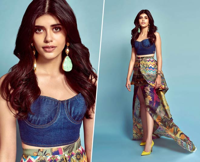 sanjana sanghi in blue outfit