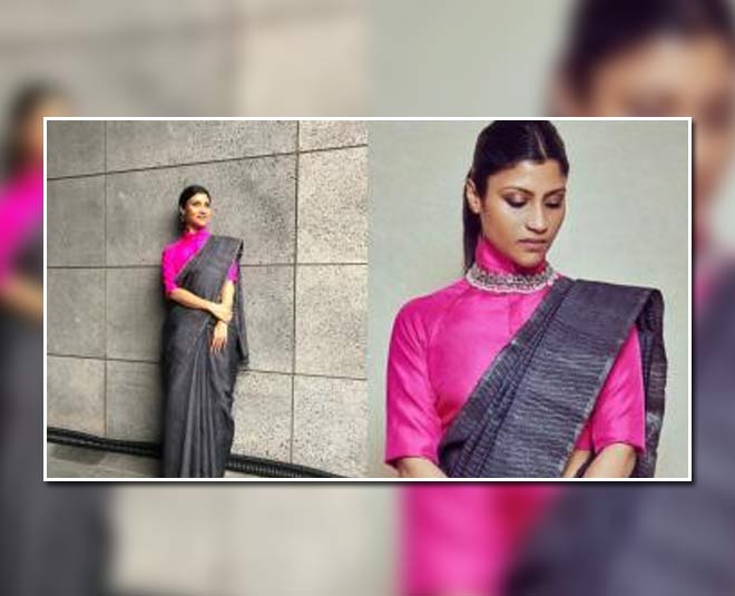 saree wearing style for short height