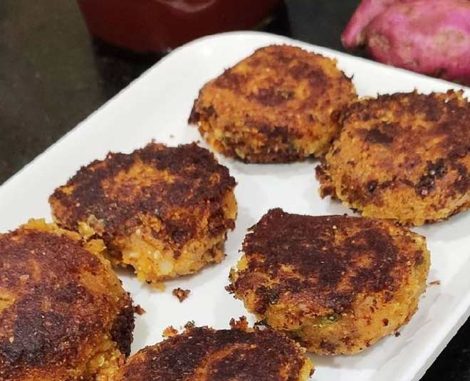 shakarkandi recipes at home tikki inside 