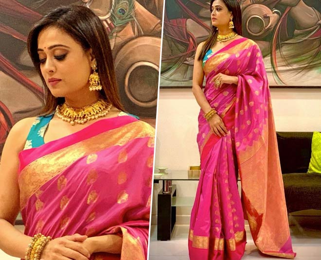 ट्रेडिशनल लुक shweta tiwari inside
