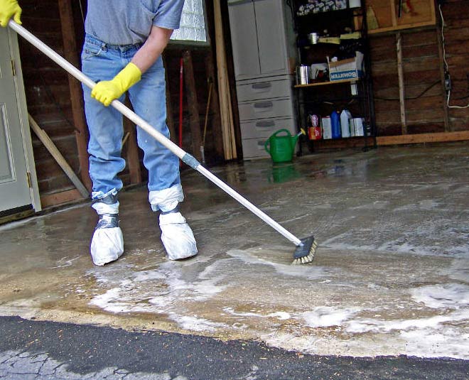 tips to clean cement floor