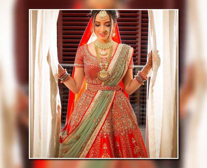 Gujarati Bridal Lehenga - Panetar, Gharchola Pallu