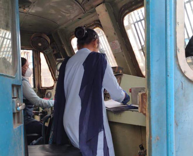 all women crew in indian railway to drive goods train inside 