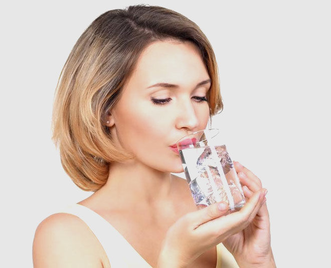 drinking water inside 