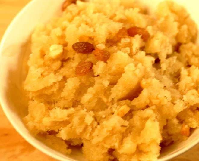 halwa recipes at home suji and banana inside 