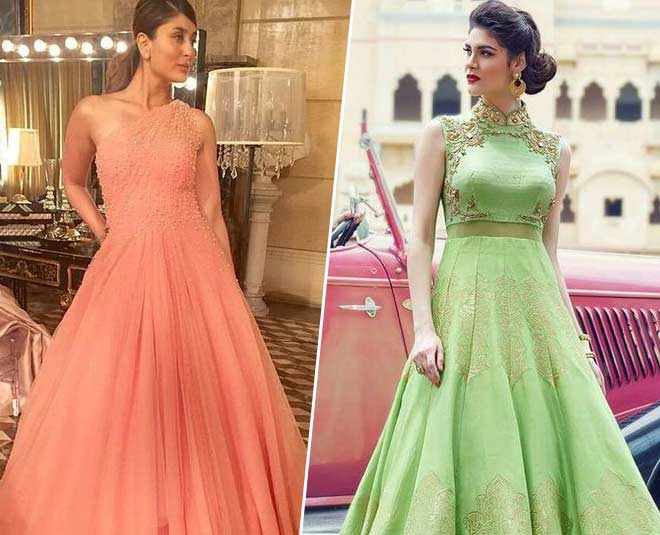 indo western gown look