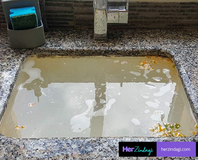 kitchen clogged sink